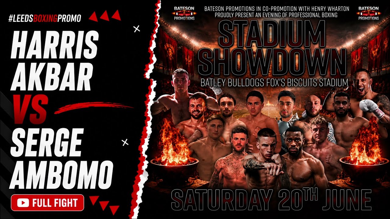 Harris ‘Hurricane’ Akbar vs Serge Ambomo | FIRST ROUND STOPPAGE | FULL FIGHT background