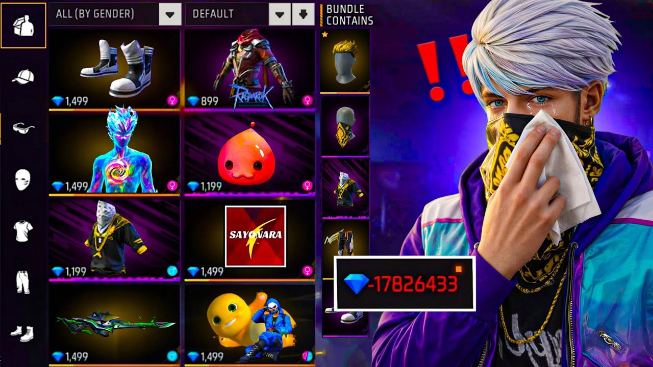 RIP ЁЯШн 1,21,000 DIAMONDS ЁЯТО ON ALL NEW JERSEY'S OF EVENT ЁЯШ▒ GARENA FREE FIRE background