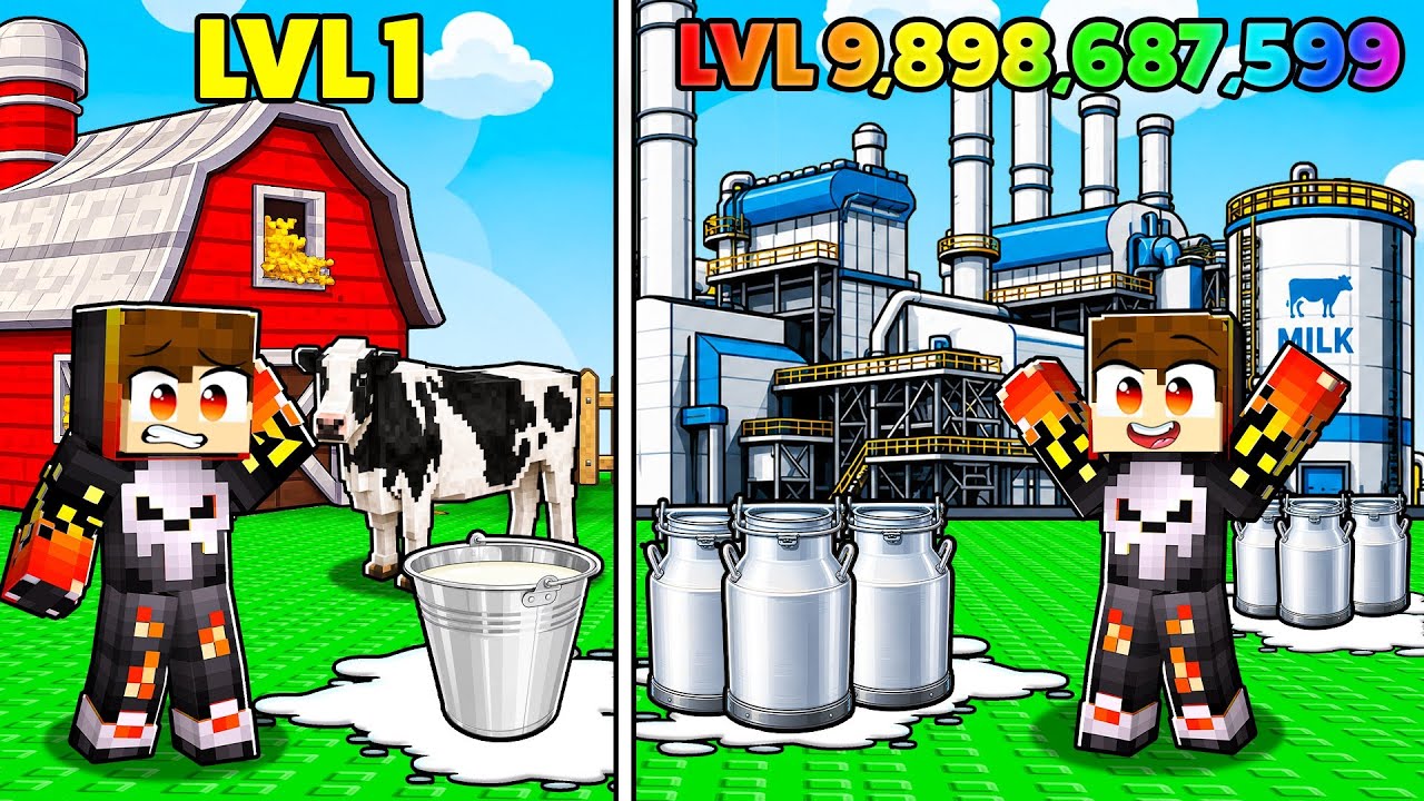 I Made MILLIONS Milking Every Cow for MILK in Roblox! background