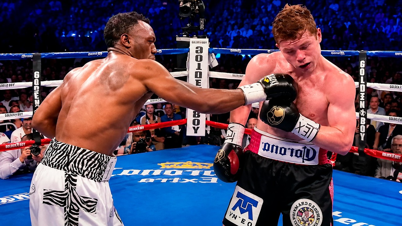 Austin Trout (USA) vs Canelo Alvarez (Mexico) | BOXING fight, HD background
