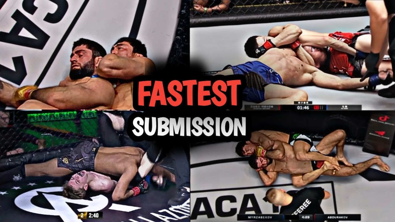 Fastest and Most Brutal Submissions in MMA background