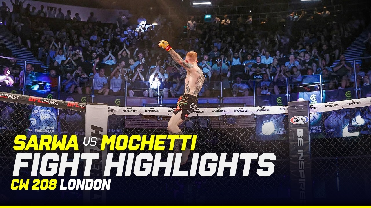 SAVAGE GROUND & POUND 😮 | Ollie Sarwa vs. Pietro Mochetti | CW 208 London Fight Highlights backdrop