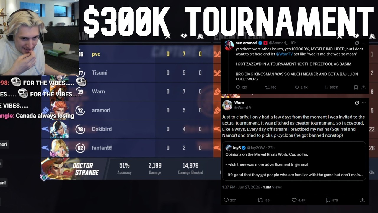 THE $300K MARVEL RIVALS TOURNAMENT IS FILLED WITH DRAMA... background