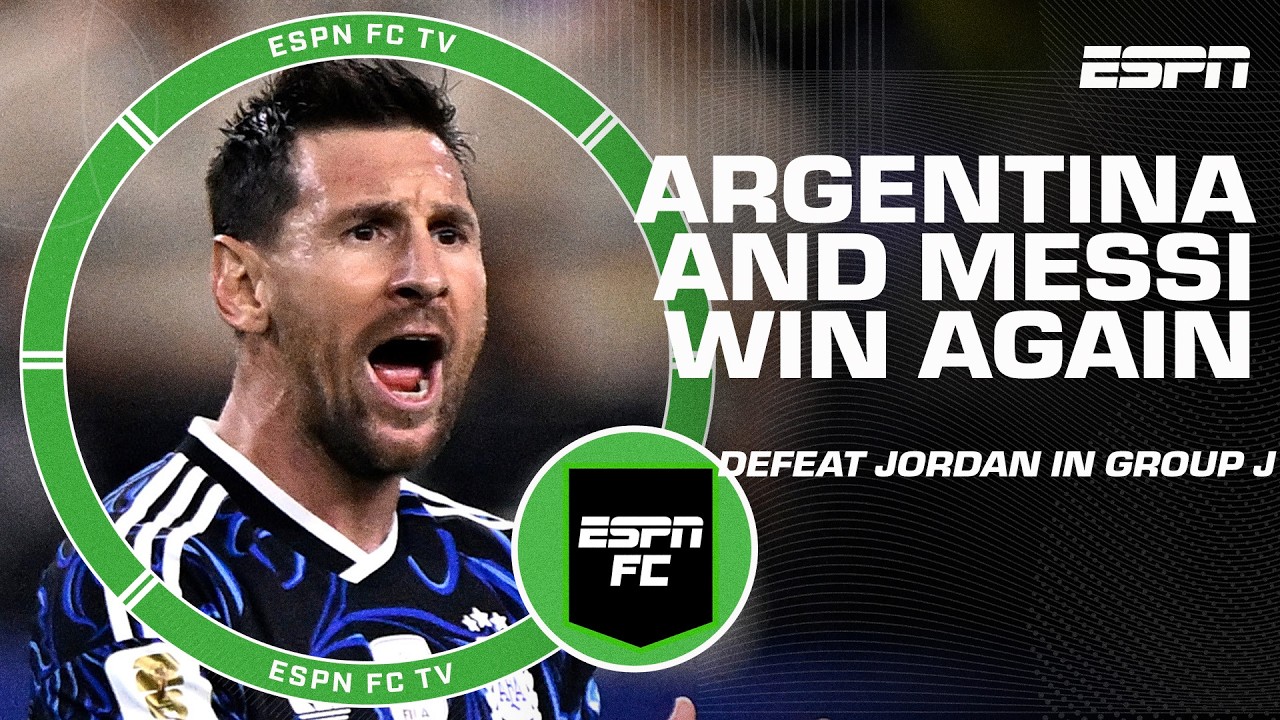Like a TRAINING SESSION for Lionel Messi ๐ฌ Ale Moreno reacts to Argentina defeating Jordan | ESPN FC background