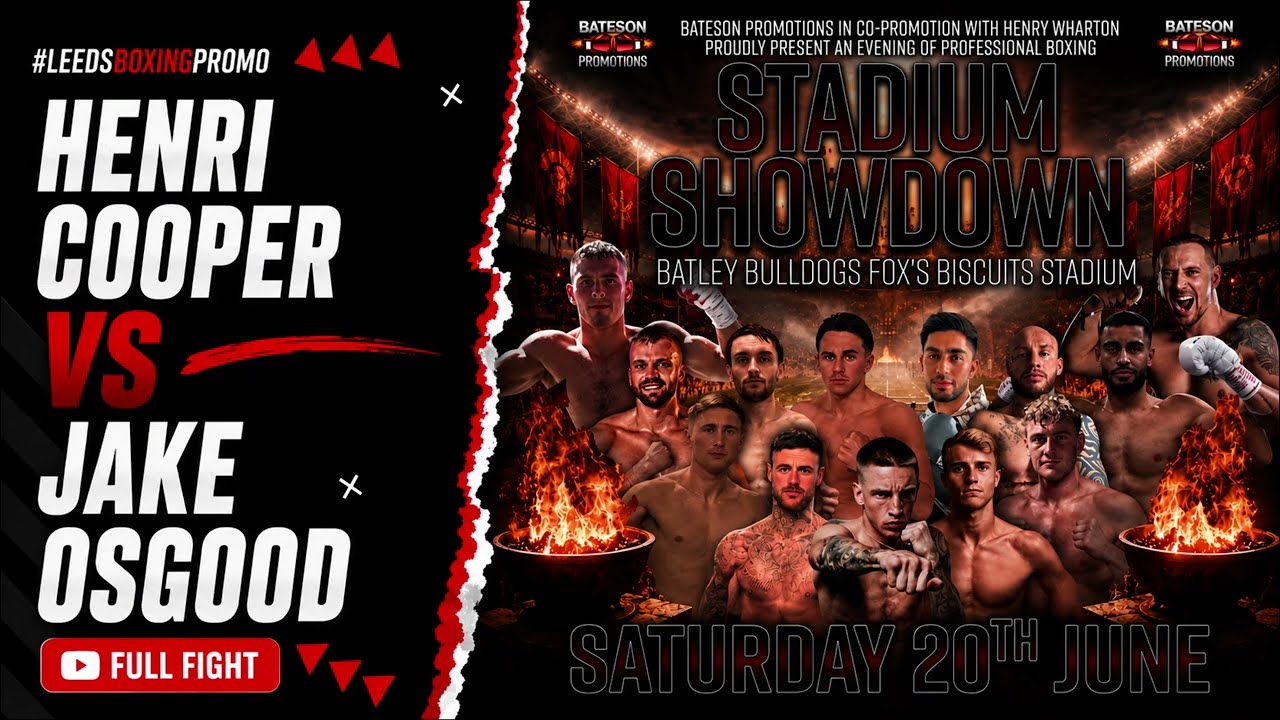 Henri Cooper vs Jake Osgood | FULL FIGHT | Stadium Showdown background