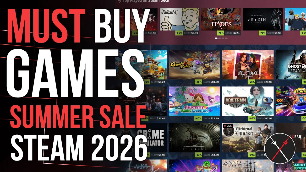 Steam Summer Sale 2026 - Which GAMES and RPGs Are the BEST To Buy NOW!! background