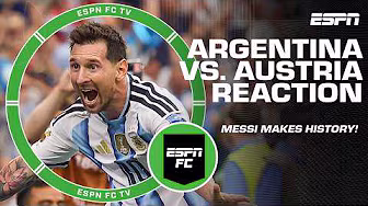HISTORY! Lionel Messi breaks record for most FIFA World Cup goals ⚽🐐 | ESPN FC background