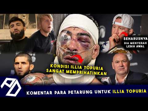 KEADAAN ILLIA TOPURIA MENGHARUKAN! REAKSI PARA PETARUNG ATAS KEKALAHAN ILLIA TOPURIA (Sub Indo) backdrop
