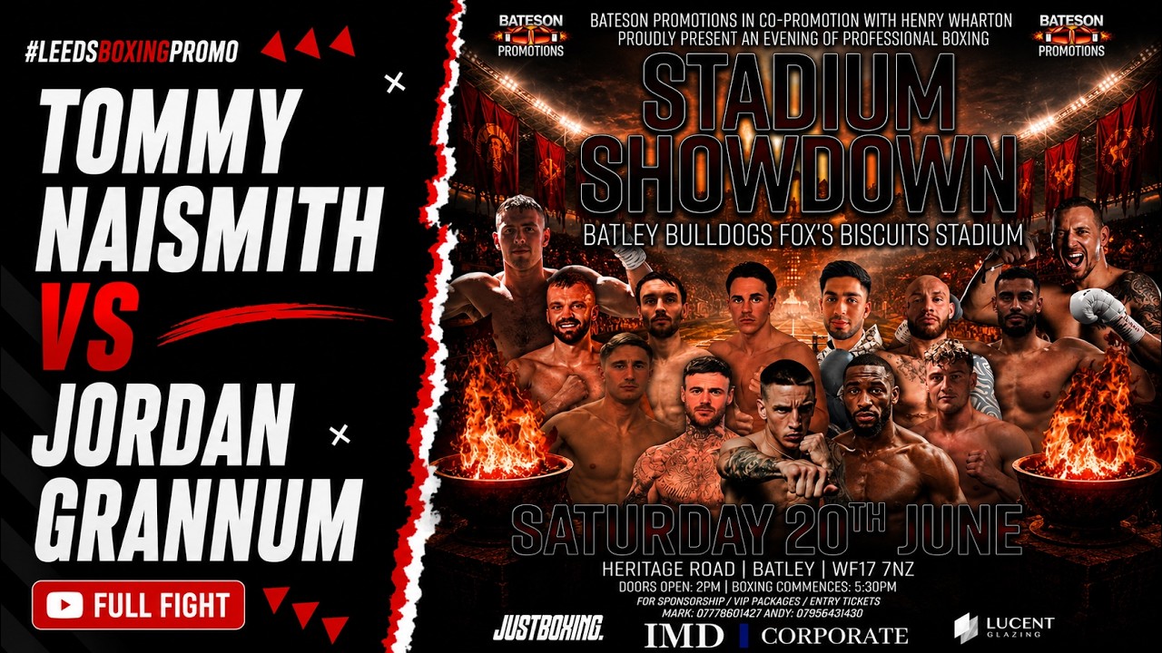 Tommy Naismith vs Jordan Grannum | FULL FIGHT | Stadium Showdown background
