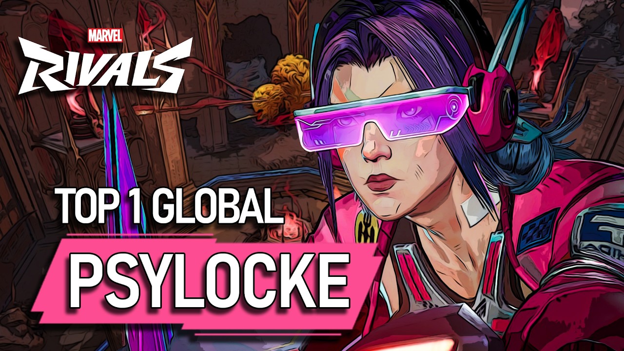 TOP #1 GLOBAL PSYLOCKE ! Loubanger - MARVEL RIVALS PRO background