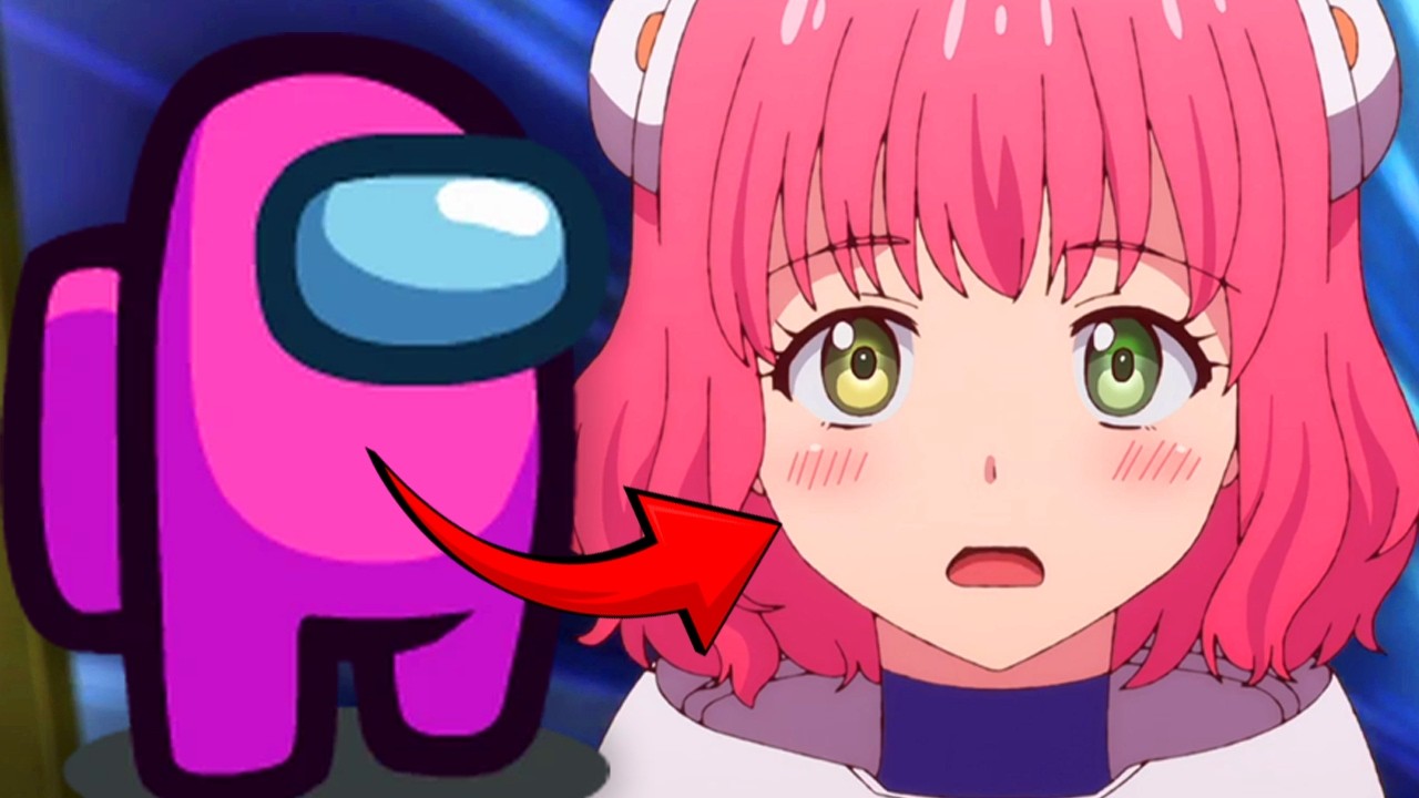 we watched the "AMONG US" anime... background