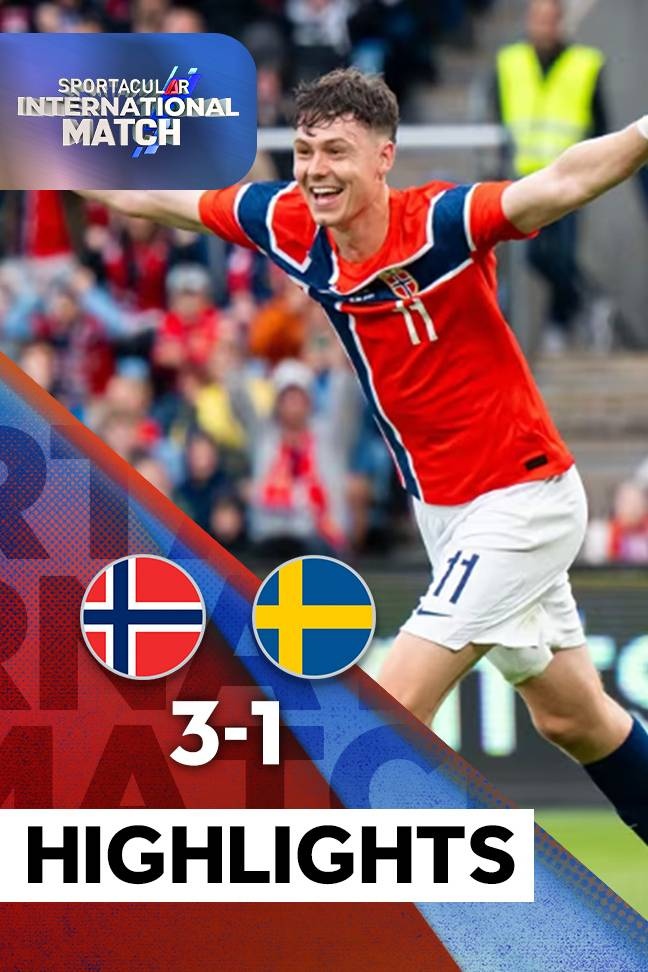 Sportacular International Match 2026 - Highlight Norway vs Sweden background