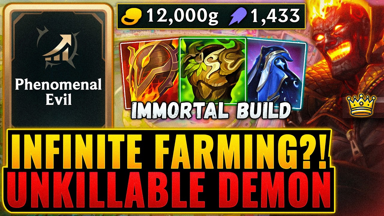 Infinitely Farming Money and AP: Powerful Attrition Unkillable Demon | League Arena Gameplay background