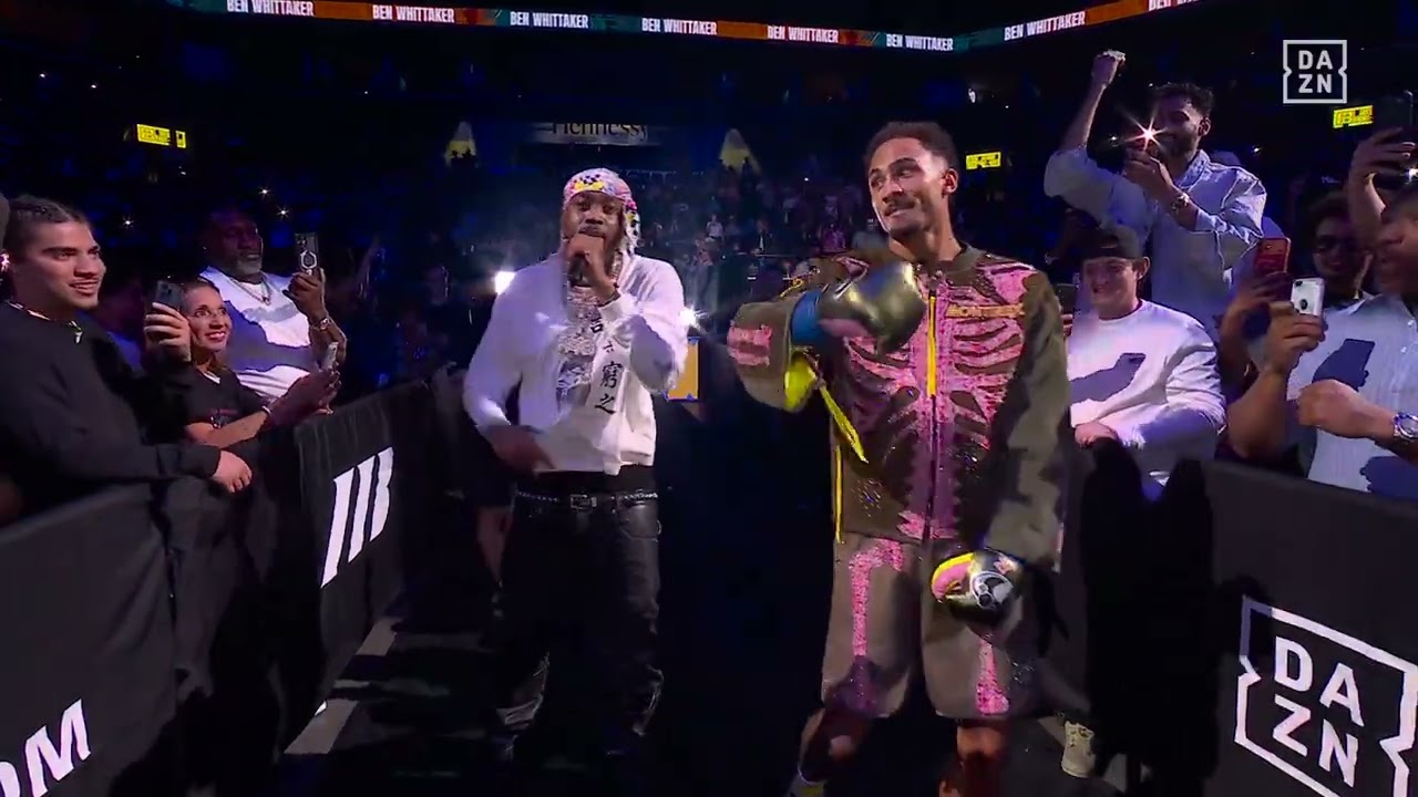 Ben Whittaker Ring Walk in his USA debut! background