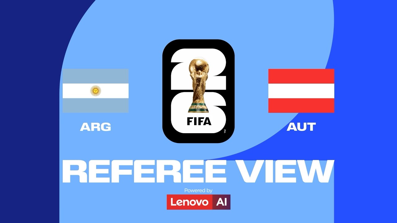 Messi Breaks the World Cup Goalscoring Record | Ref's POV | Powered by Lenovo background