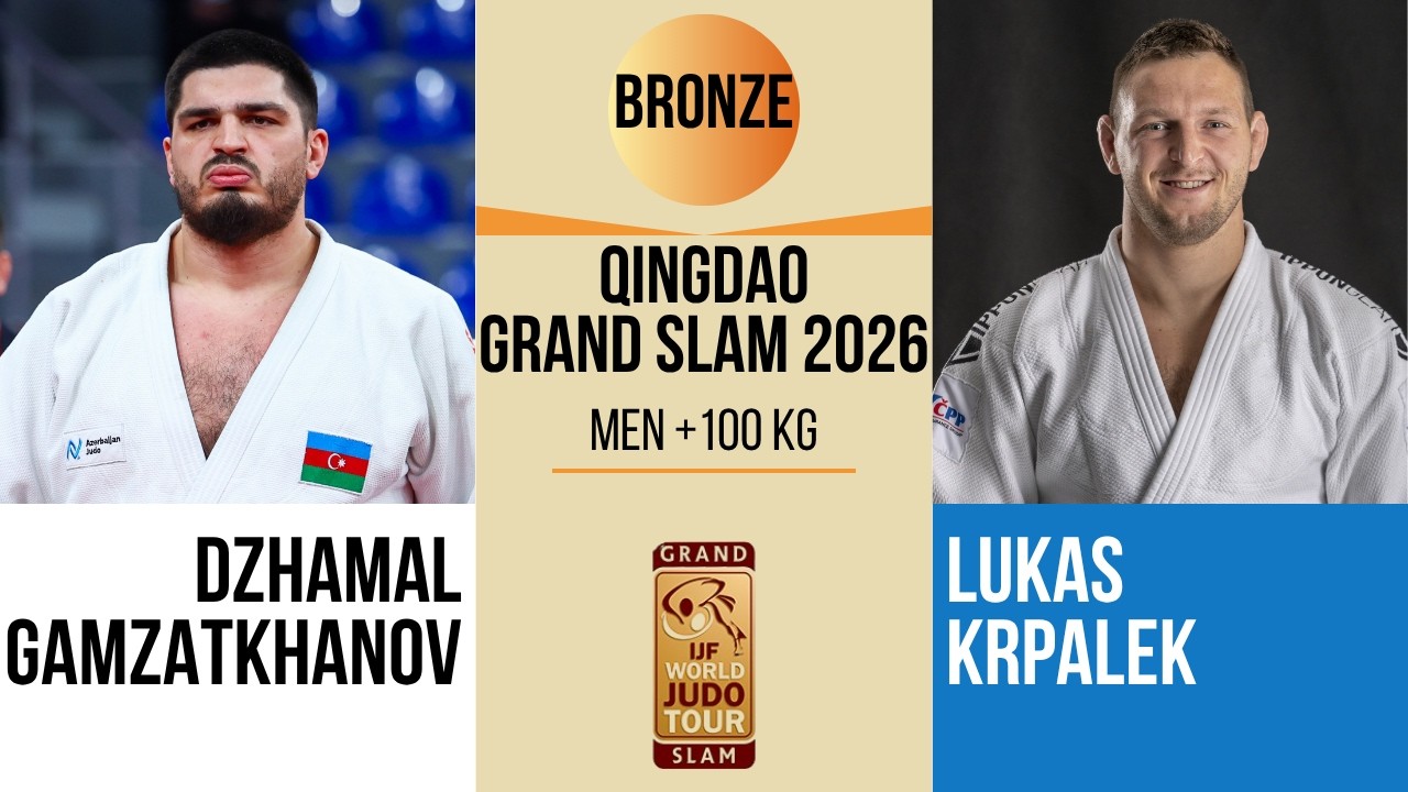 Dzhamal GAMZATKHANOV VS Lukas KRPALEK | Qingdao Grand Prix 2026 | BRONZE +100 kg background