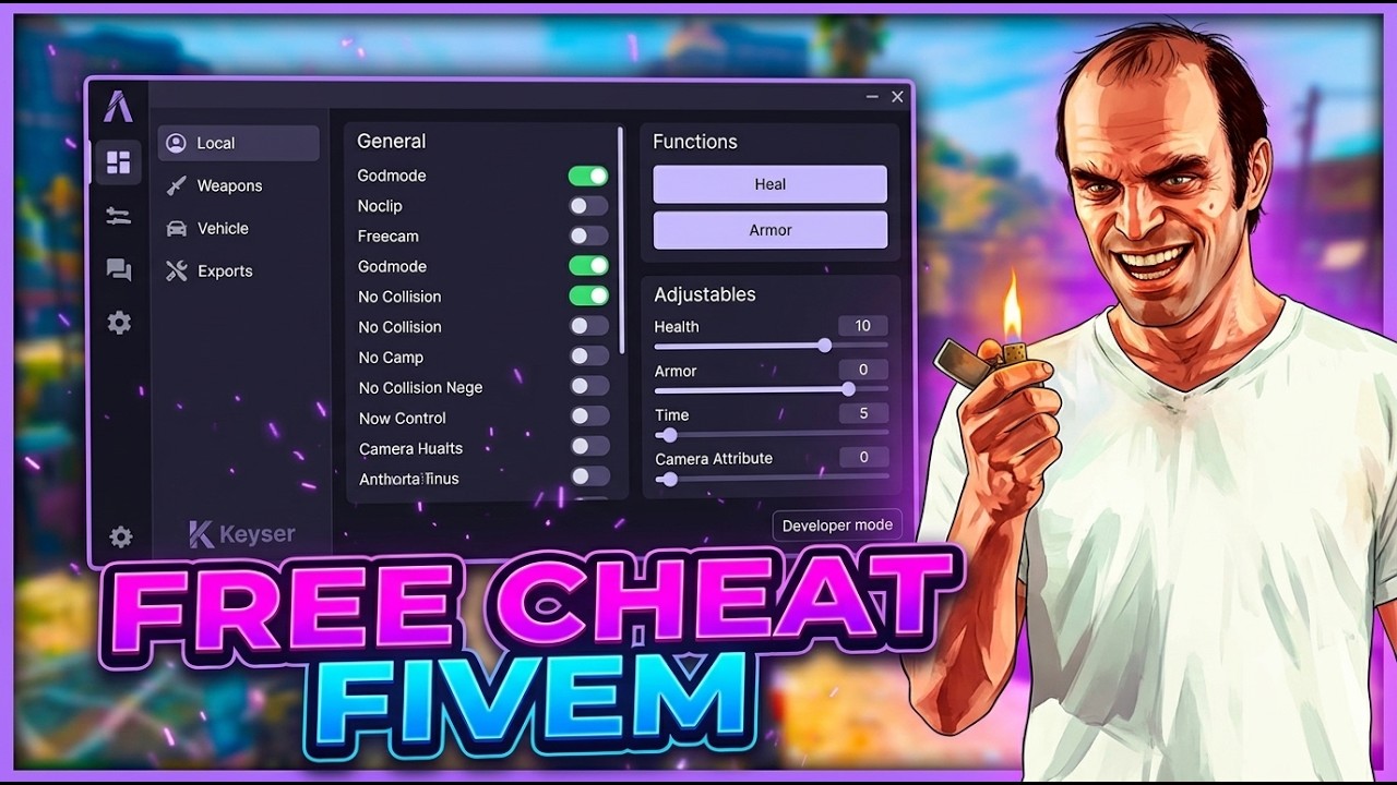 BEST FIVEM CHEATS FOR *FREE* (in 2026) 📢 background