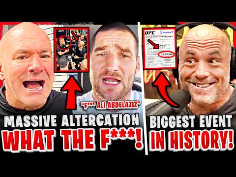 Sean Strickland's COACH ALTERCATION + Sean GOES OFF! UFC White House NUMBERS REVEALED! Dana White backdrop