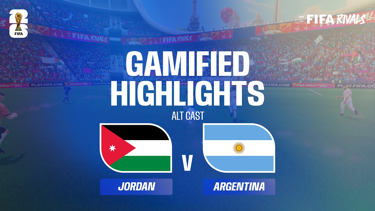 Alt Cast Highlights: Jordan v Argentina | FIFA World Cup 2026™ background