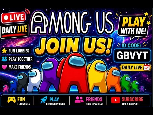 🔴 LIVE Among Us With Subscribers | Join Now Code BAC 😱 AMONG US LIVE 😍 Playing With VIEWERS | Cod background