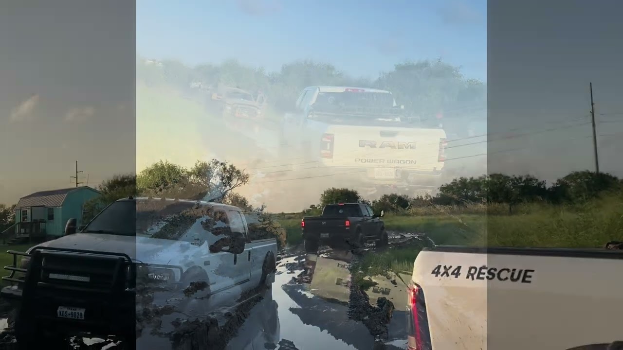 Mud Wrestling With a Ford background
