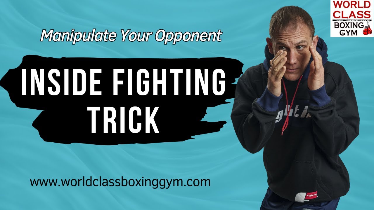 Inside Fighting Trick: Manipulate Your Opponent & Land the Right Hand + Left Hook background