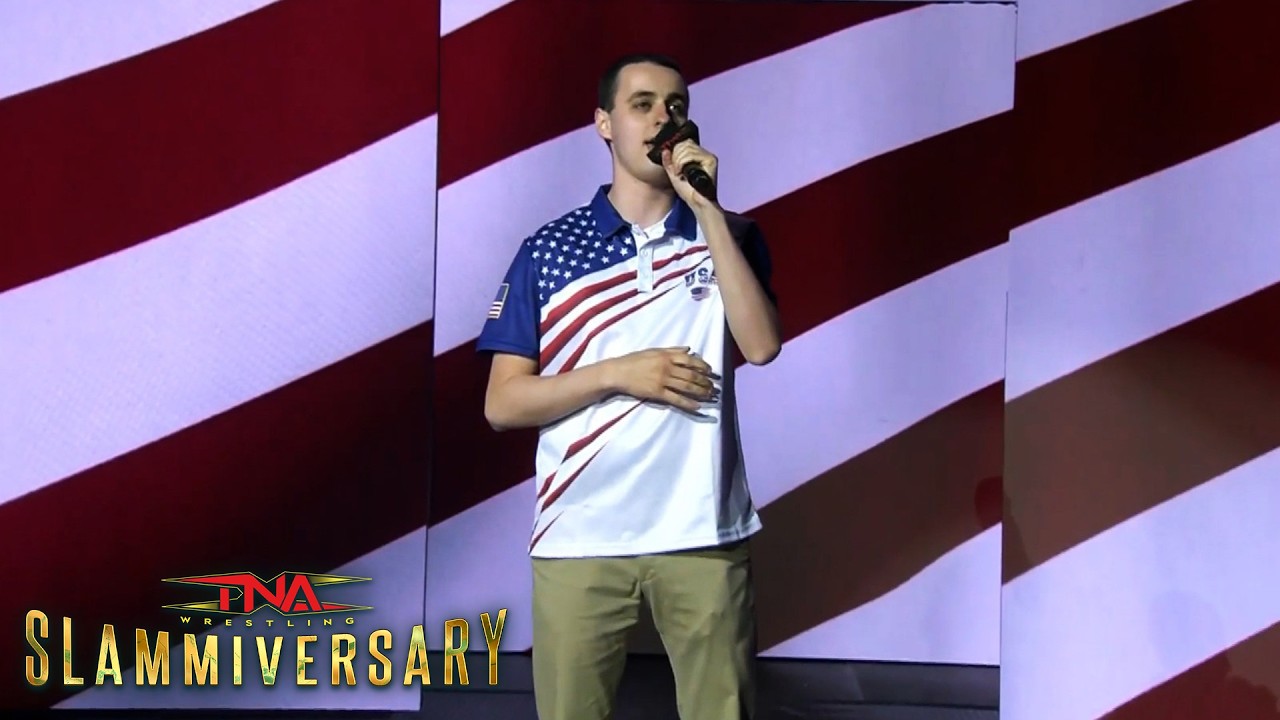 Erik Dunn Performs The National Anthem | TNA Slammiversary 2026 background