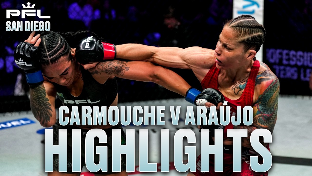 Women's Flyweight BATTLE! | Liz Carmouche v Viviane Araújo | Highlights | PFL San Diego background