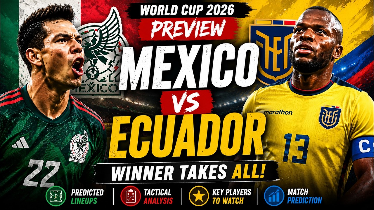 Mexico vs Ecuador: Winner Takes All! | World Cup 2026 Preview background