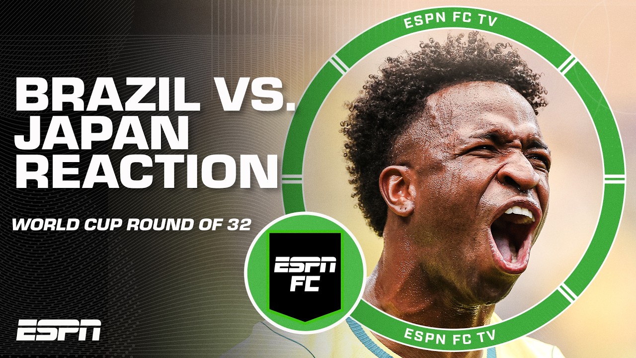 Brazil vs. Japan FULL REACTION ๐ฟ | How far can Brazil go in the World Cup? | ESPN FC background