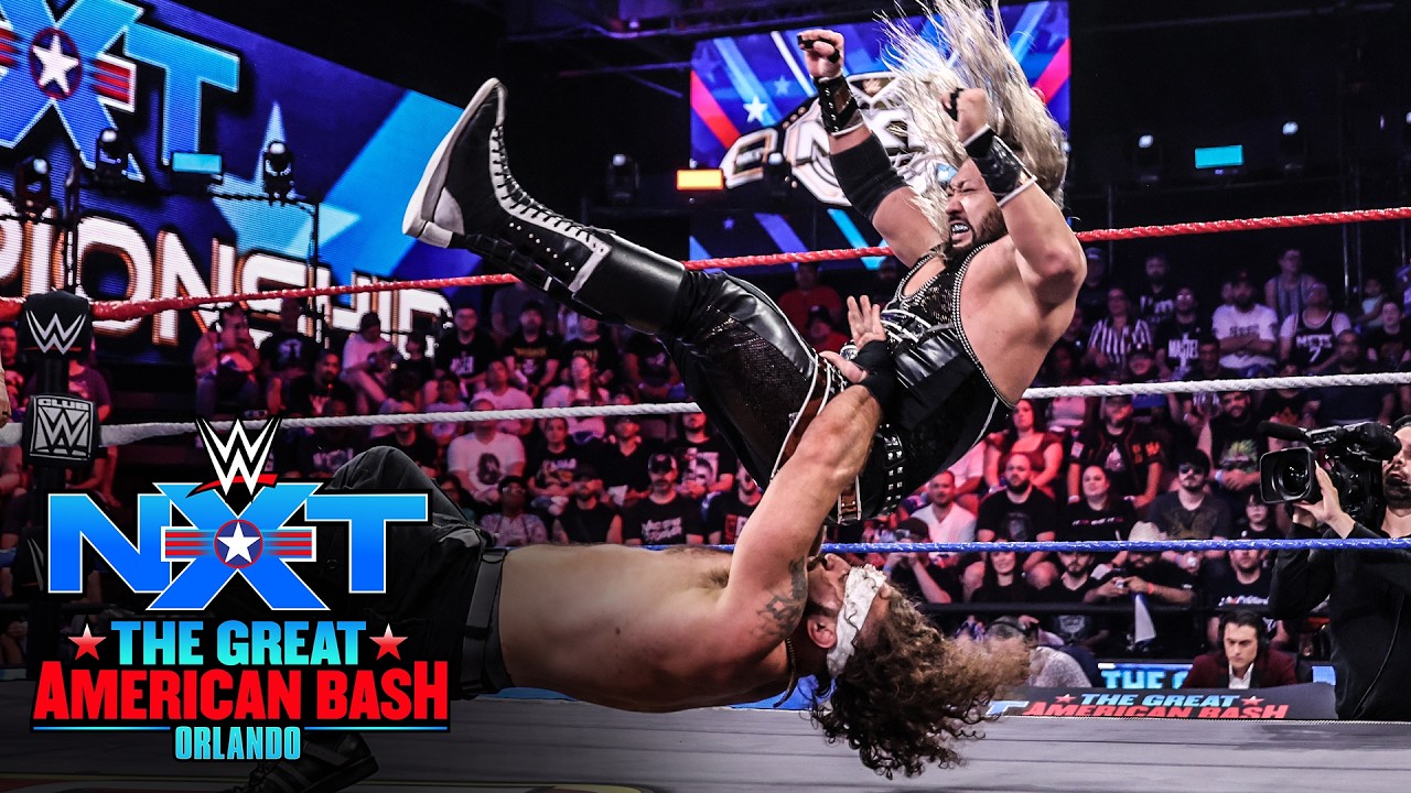 Tony D’Angelo vs. Naraku | NXT Title Match: NXT Great American Bash 2026 highlights background