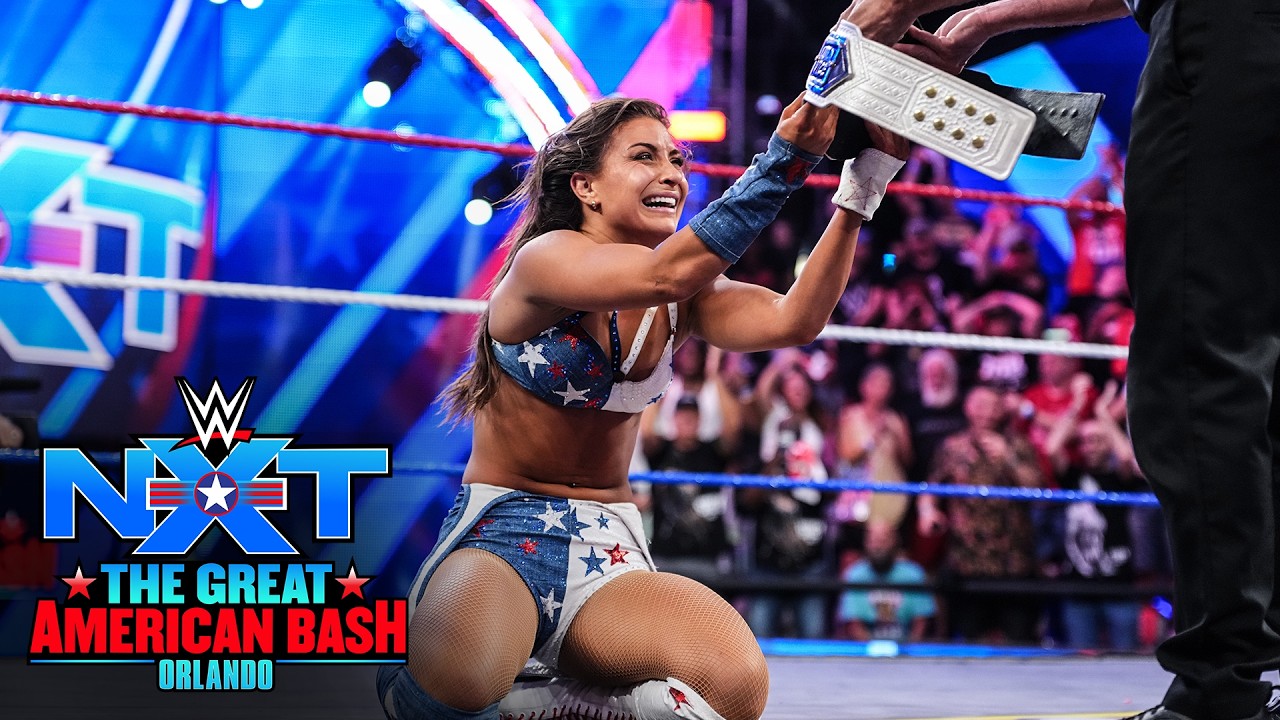 AND NEW! Kendal Grey wins the NXT Women’s Championship: NXT Great American Bash 2026 highlights background