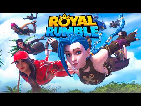 8 YOUTUBEURS FORTNITE dans UN ROYAL RUMBLE ! background