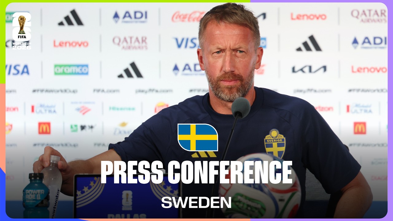 Sweden On Playing France | Graham Potter and Victor Lindelöf Take Questions background