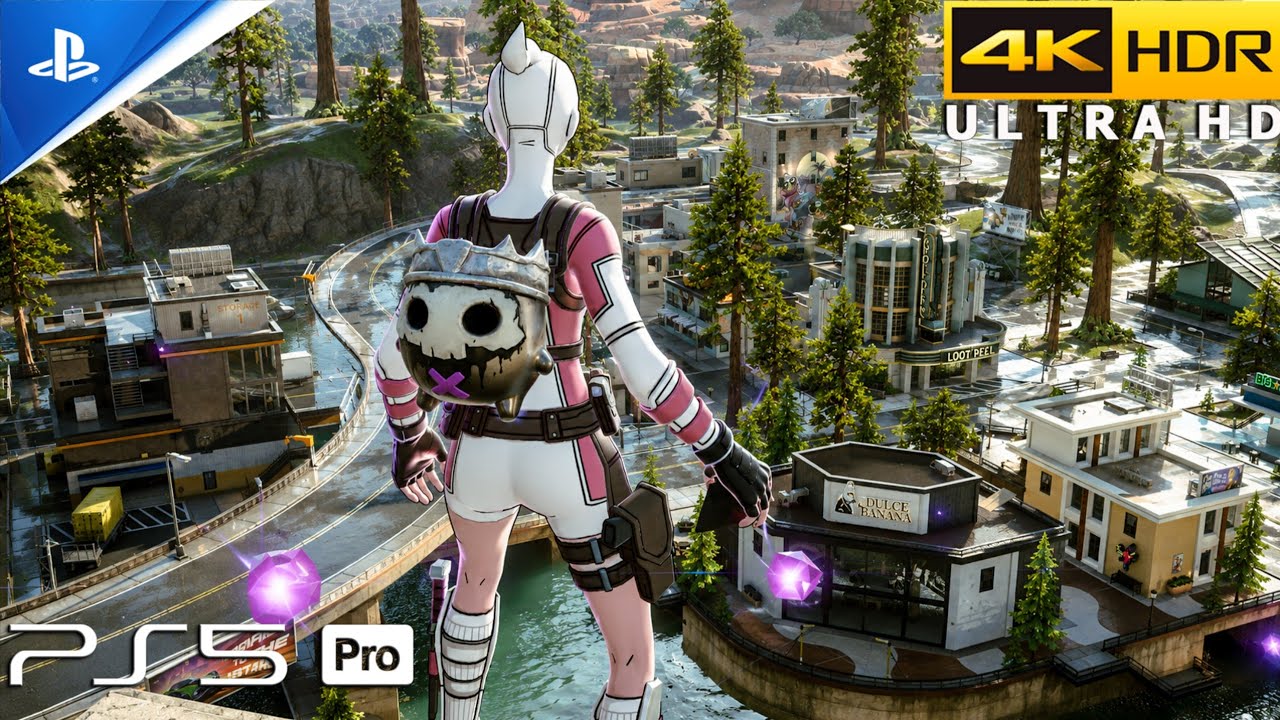 Fortnite (PS5 Pro) 4K 120FPS HDR Gameplay | Skin Gwenpool background