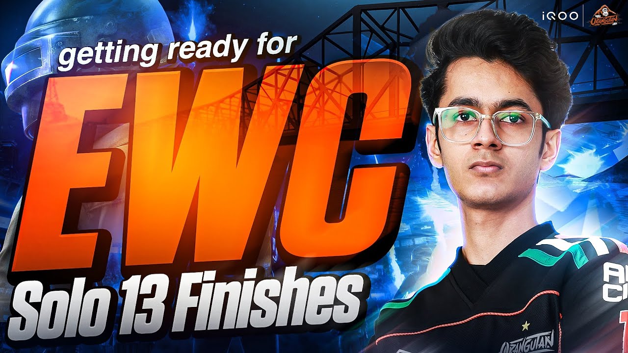 33 Team finishes ! 13 solo finishes short WWCD highlights! Grinding for EWC! | iQOOxOGWizzGOD background
