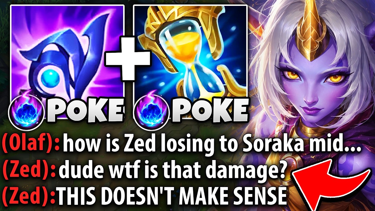 I GAVE THIS ZED A MENTAL BREAKDOWN WITH SORAKA MID (HE GOT EMBARRASSED) background
