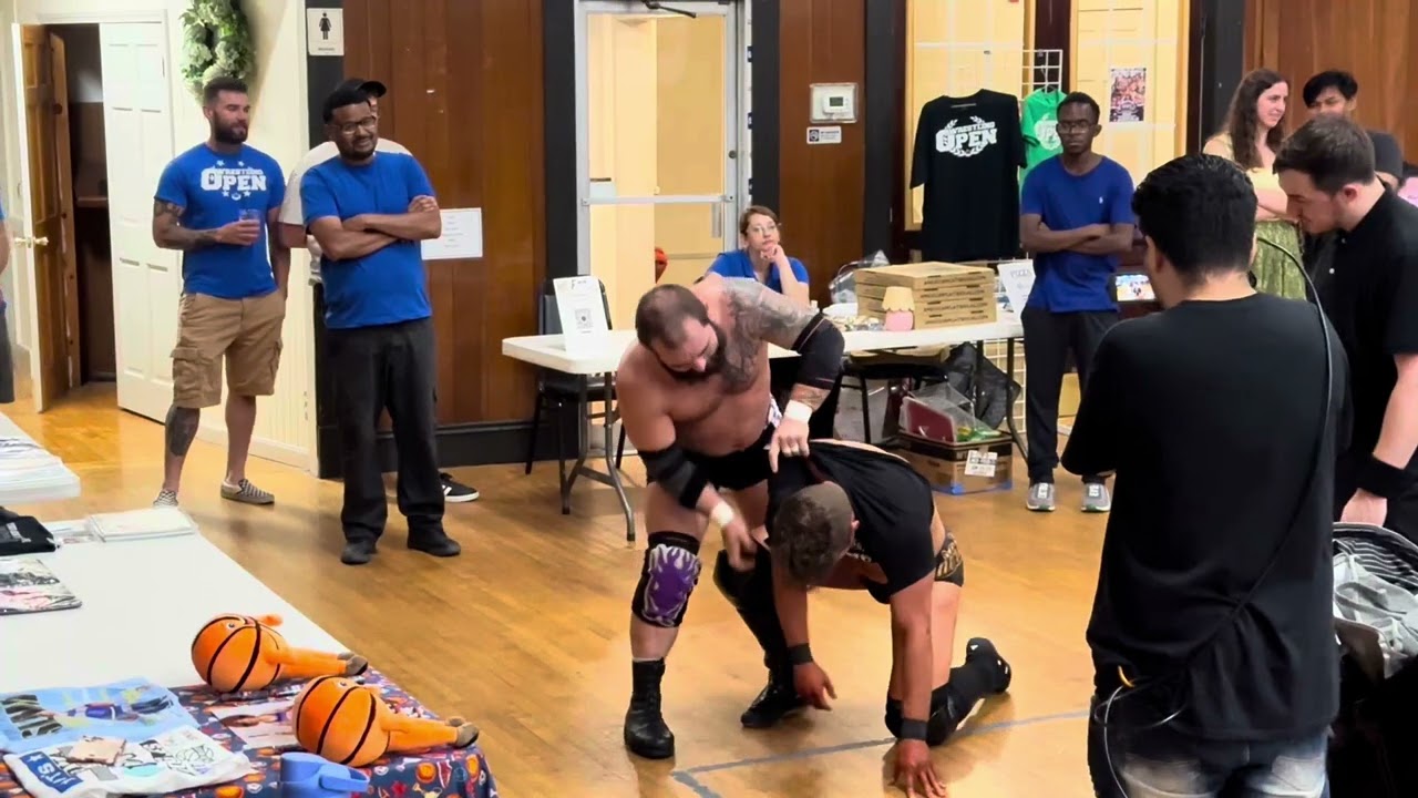 wrestling open background