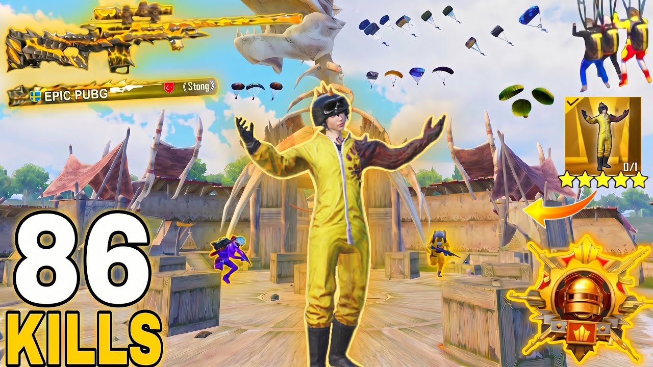 86 Kills🔥 IN 20 MINUTES NEW HARDEST GAMEPLAY 🥵 Pubg mobile background