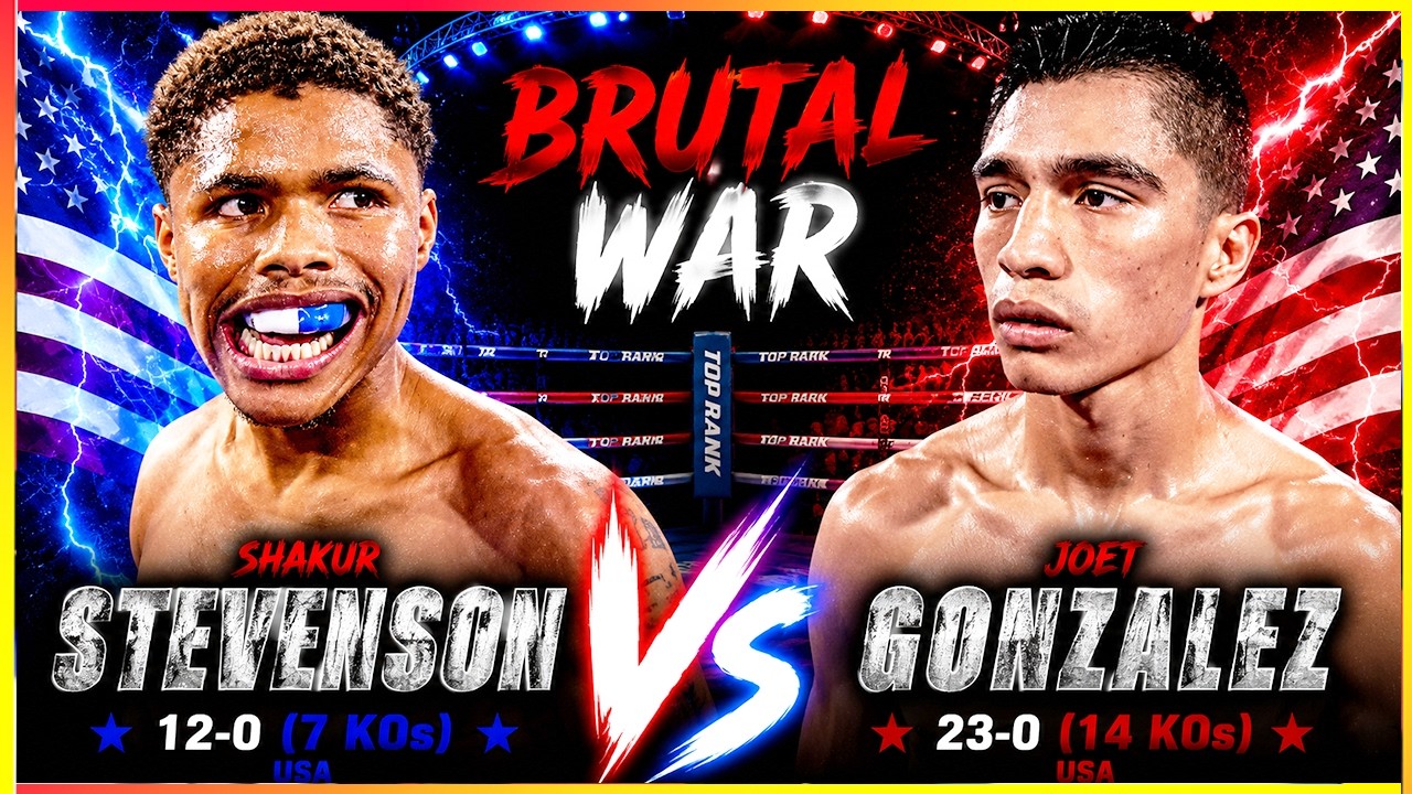 BRUTAL WAR That Shocked The World | Shakur Stevenson vs Joet Gonzalez background