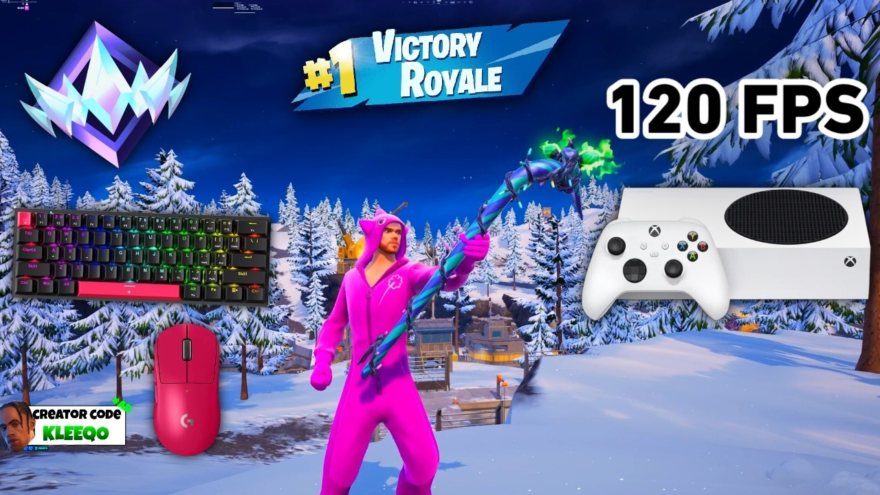 Fortnite Unreal Ranked Reload On Xbox Series S | Keyboard & Mouse Gameplay | 120 FPS | 4K background