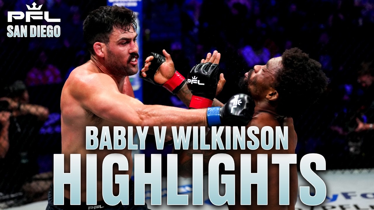 These Two Fighters Gave It EVERYTHING! | Abraham Bably v Rob Wilkinson | Highlights | PFL San Diego background