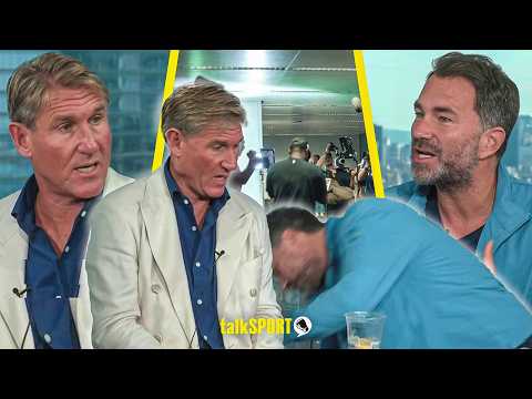 Eddie Hearn Falls In DISBELIEF At Simon Jordan COMMENT On Dana & Talks Anthony Joshua vs Tyson Fury backdrop