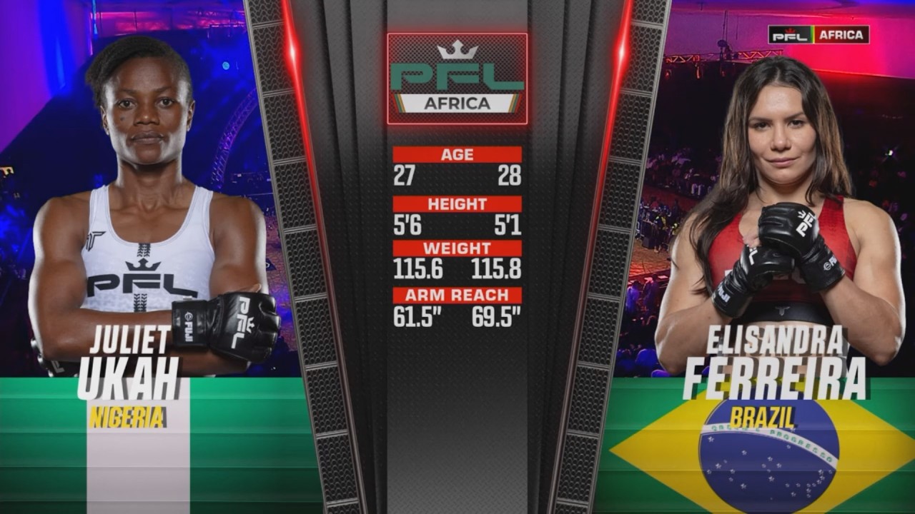 First Defeat Of Pro Career!! | Elisandra Ferreira v Juliet Ukah | PFL Africa 2 | Full Fight background