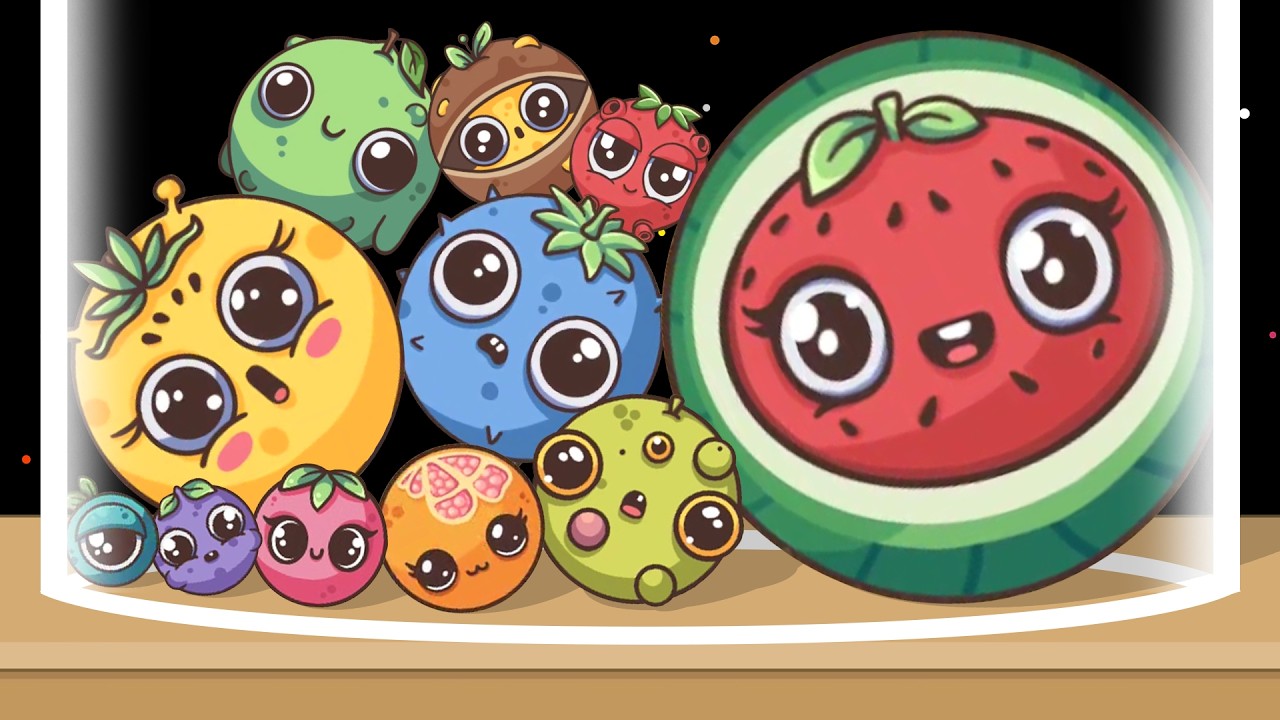 AILIEN FUSION - Merge Alien Fruit (ASMR Fruit Balls) Watermelon Game, Drop & Merge Puzzle! background