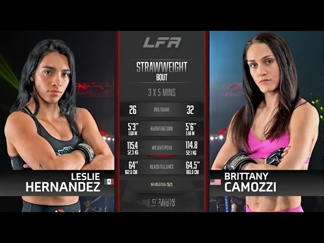 "Dora The Explorer" Leslie Hernandez vs Brittany Camozzi | LFA Fights 2026-06-30 07:35 background