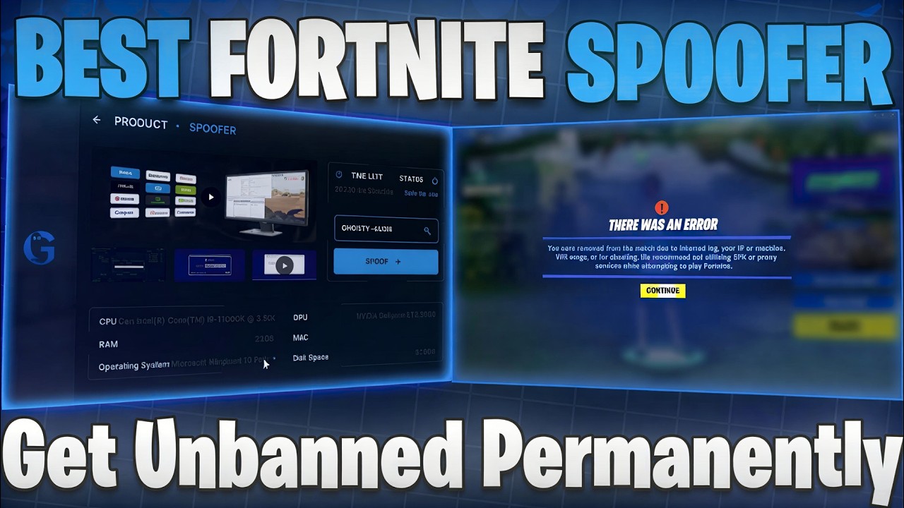 Fortnite Spoofer - Get Unbanned Permanently (Full Tutorial) background