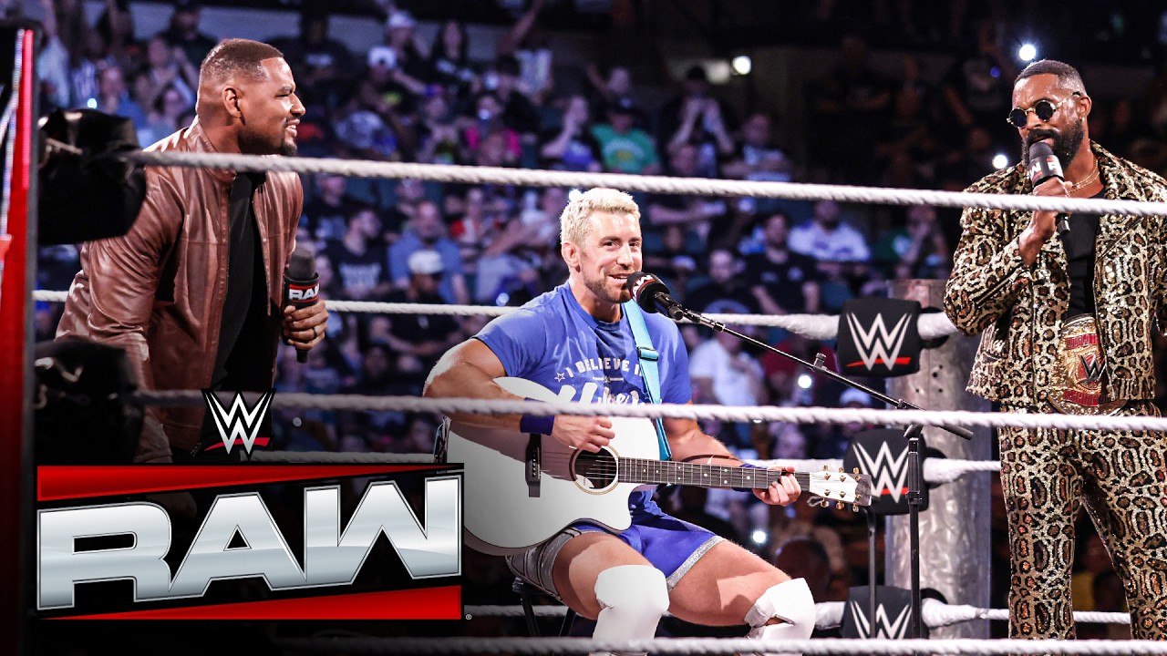 Joe Hendry and The Street Profits irk Austin Theory with celebration: Raw highlights, June 29, 2026 background
