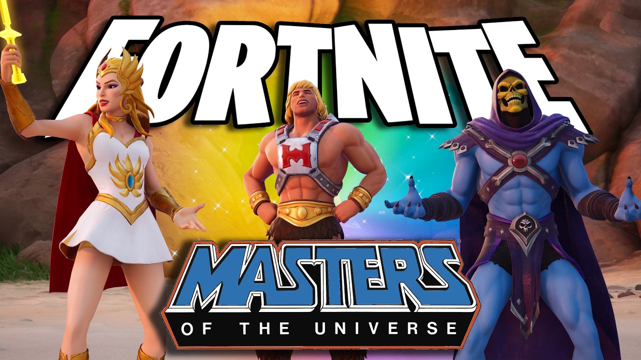 He-Man, She-Ra, & Skeletor Play Fortnite! | MASTERS OF THE UNIVERSE background