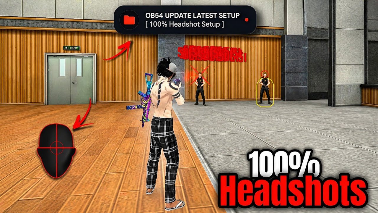 Panel Level Settings Set-up 🔥OB54 100% Headshot Sensi Set-up ✅